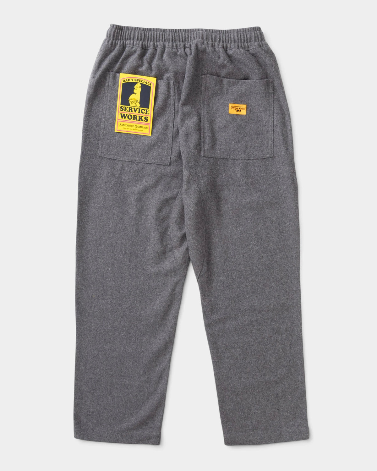 Service Works Flannel Chef Pants - Charcoal