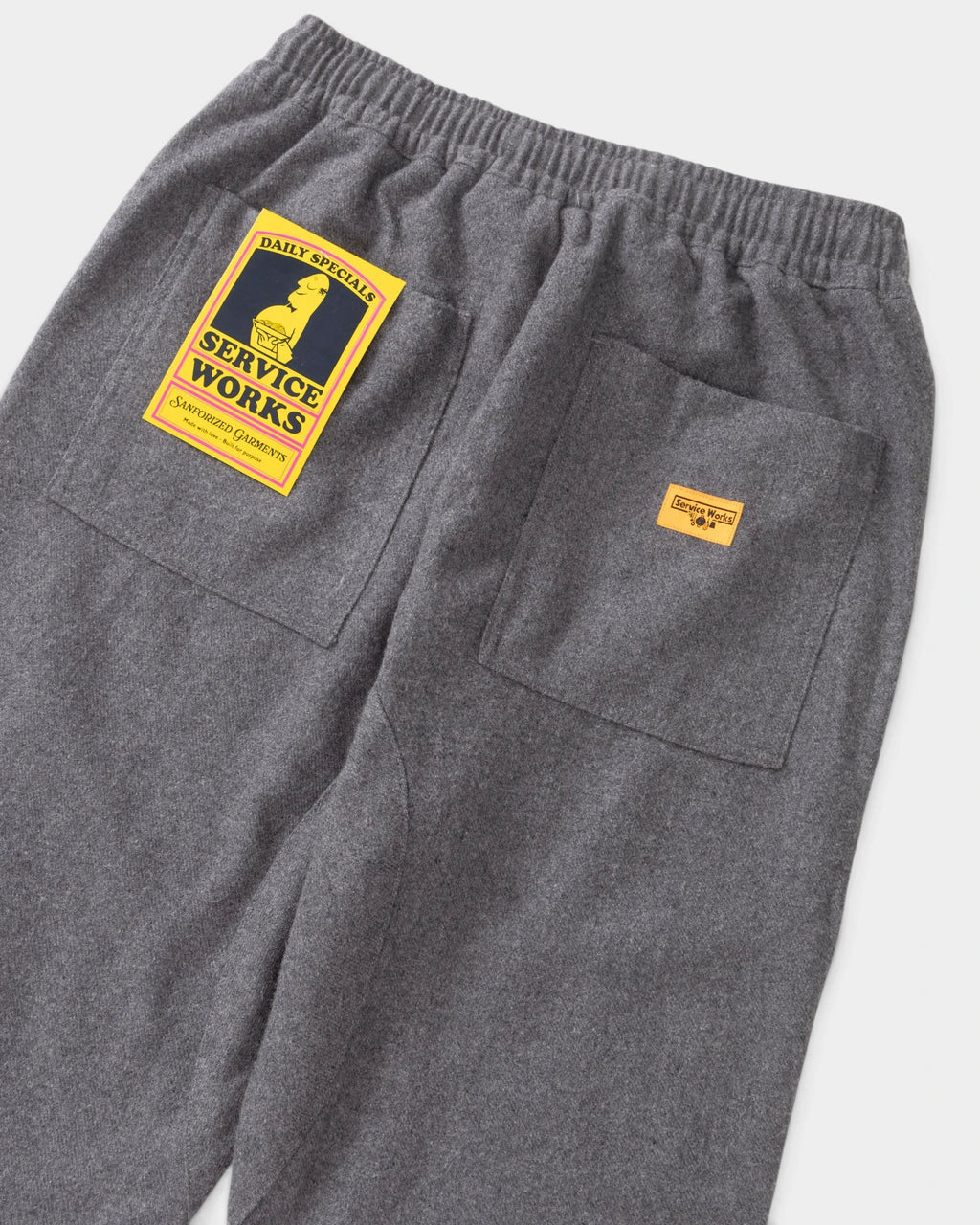 Service Works Flannel Chef Pants - Charcoal