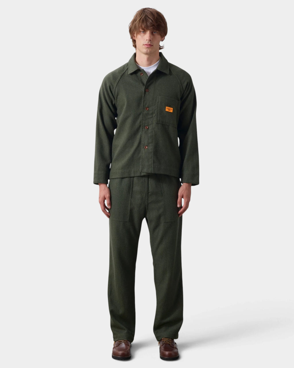 Service Works Flannel FOH Overshirt - Forest