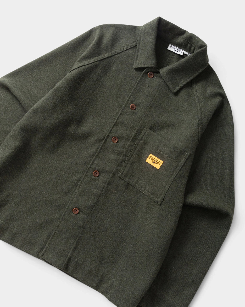 Service Works Flannel FOH Overshirt - Forest