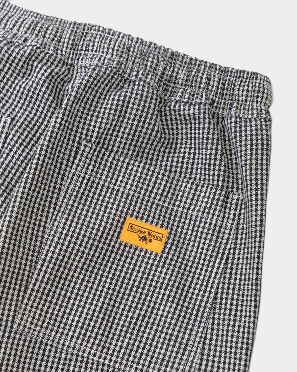 Service Works House Gingham Chef Pants - Black
