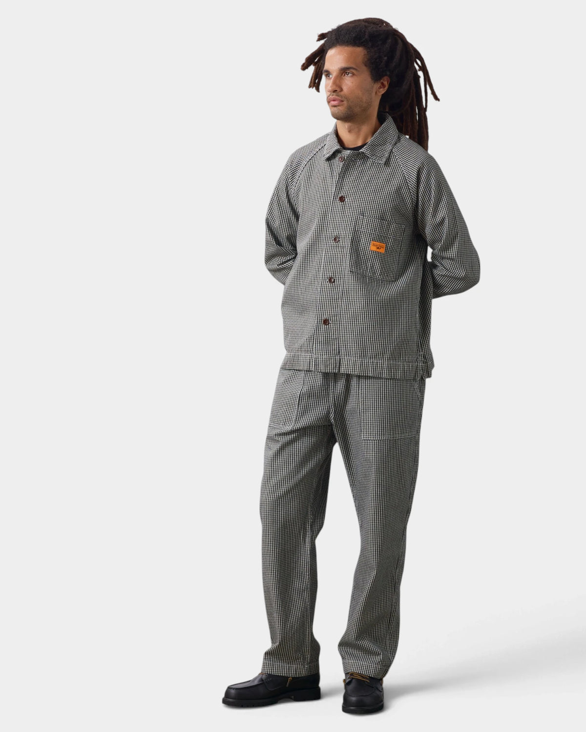 Service Works House Gingham Chef Pants - Black