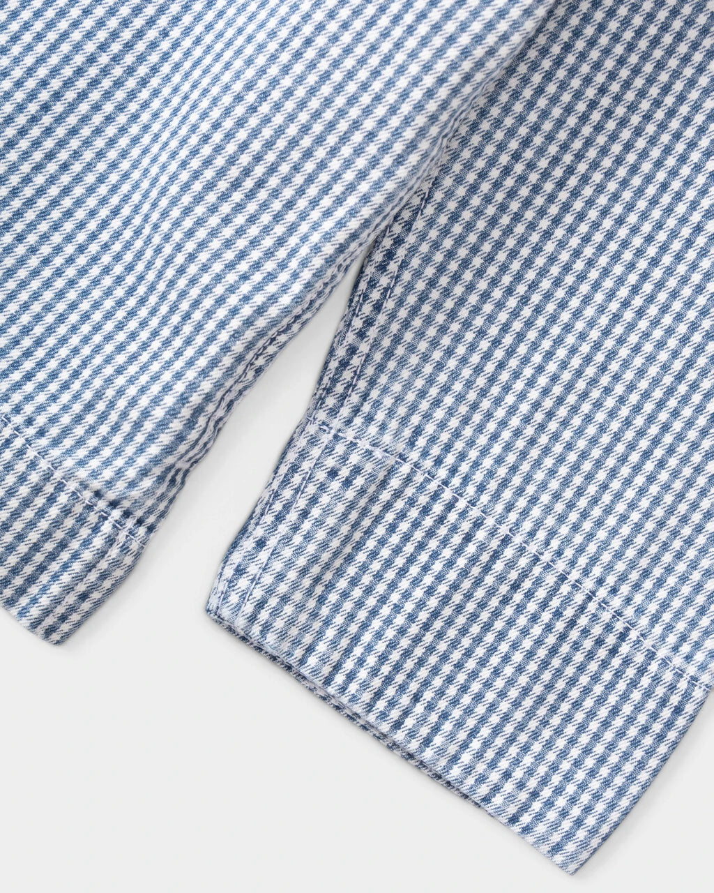 Service Works House Gingham FOH Overshirt - Blue