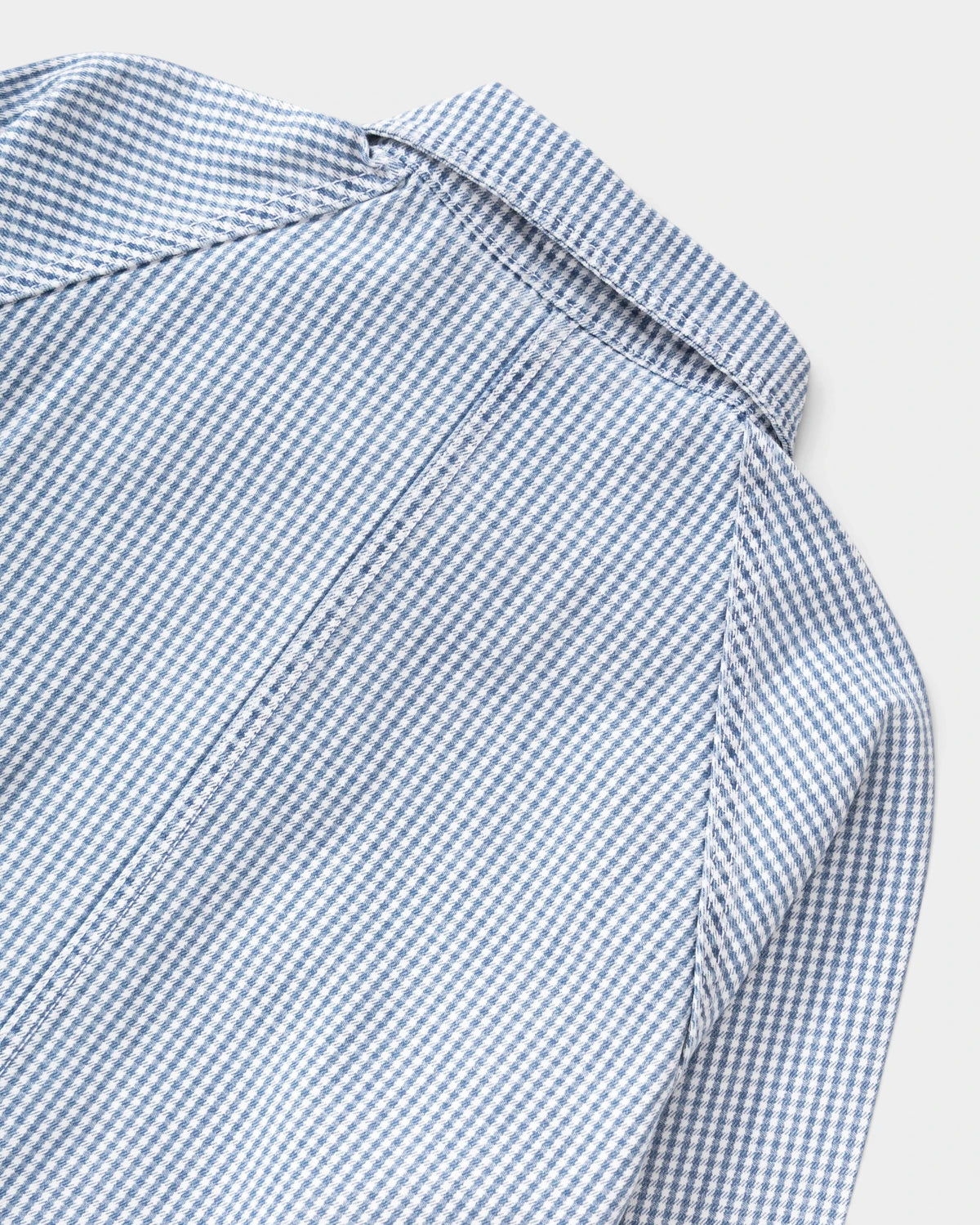Service Works House Gingham FOH Overshirt - Blue