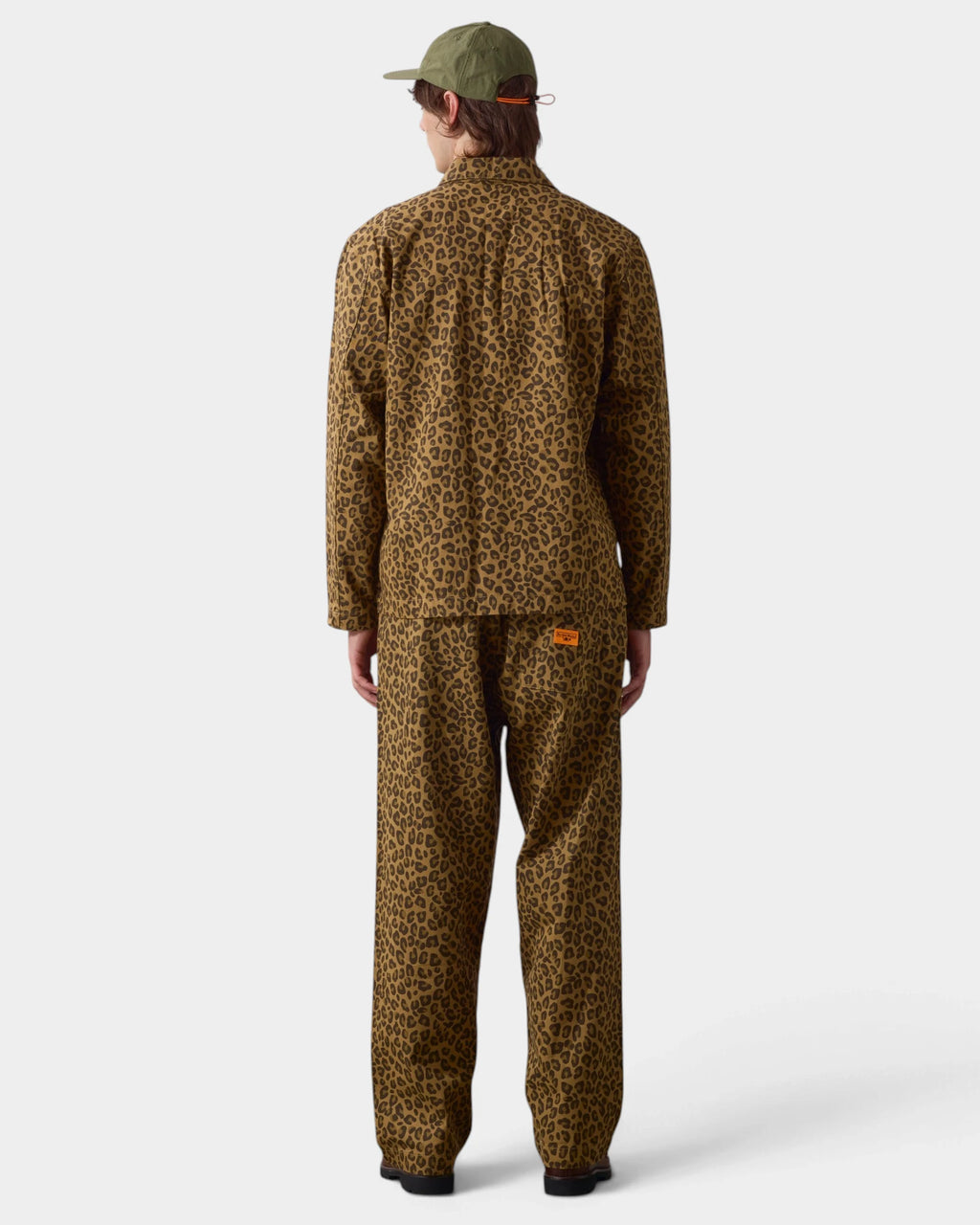 Service Works Patterned Easy Chef Shirt - Brown Leopard