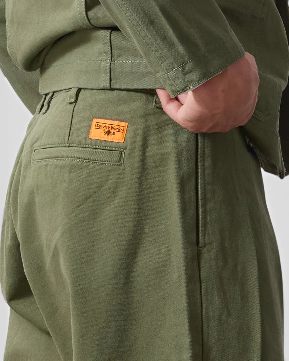Service Works Twill Part-Timer Pants - Olive