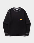 Service Works Waffle Contrast Thermal Long-Sleeve Shirt - Black/White