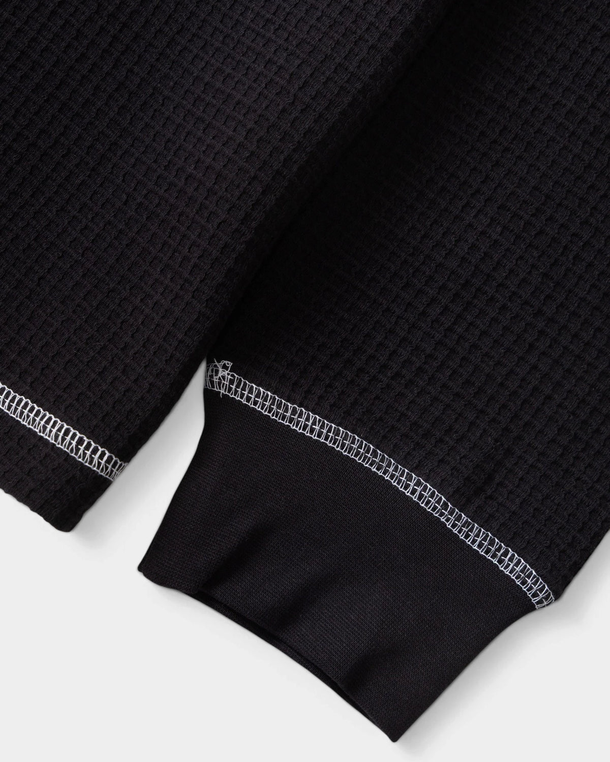 Service Works Waffle Contrast Thermal Long-Sleeve Shirt - Black/White