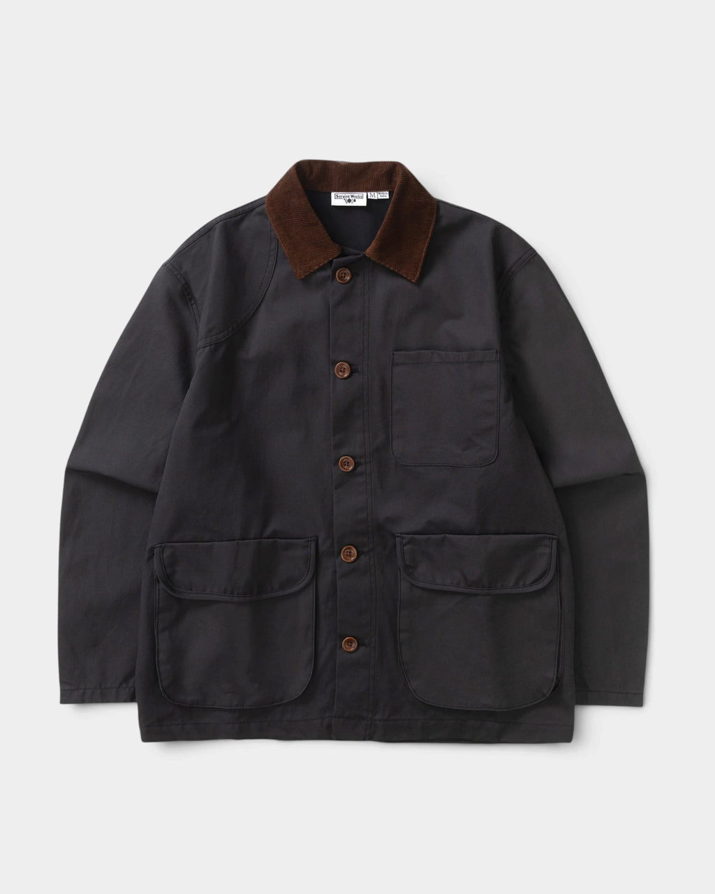 Service Works Waxed Barn Coat - Black