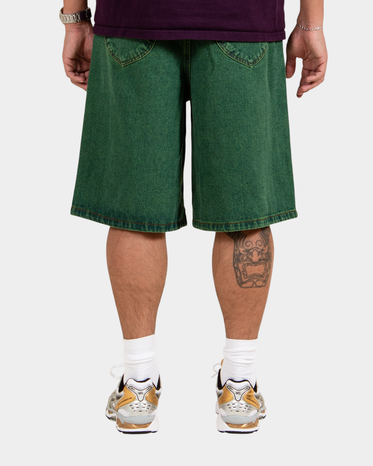 Lockwood Baggy Jeans Short - Green