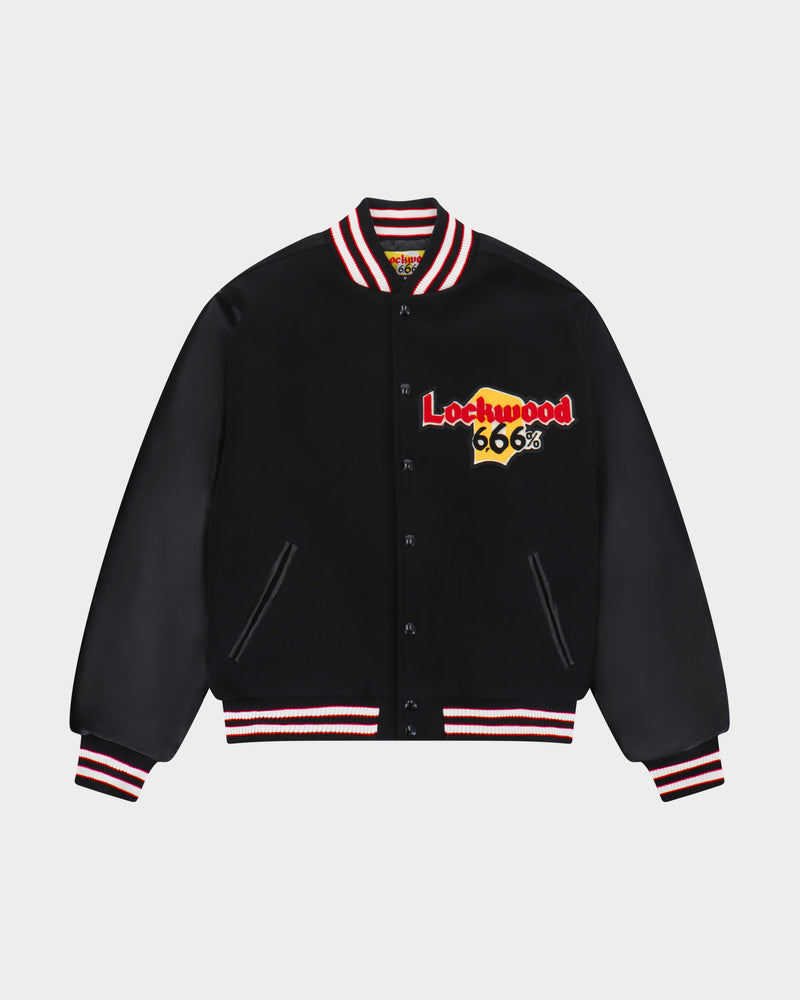 Lockwood x Duvel 666 Varsity Jacket - Black