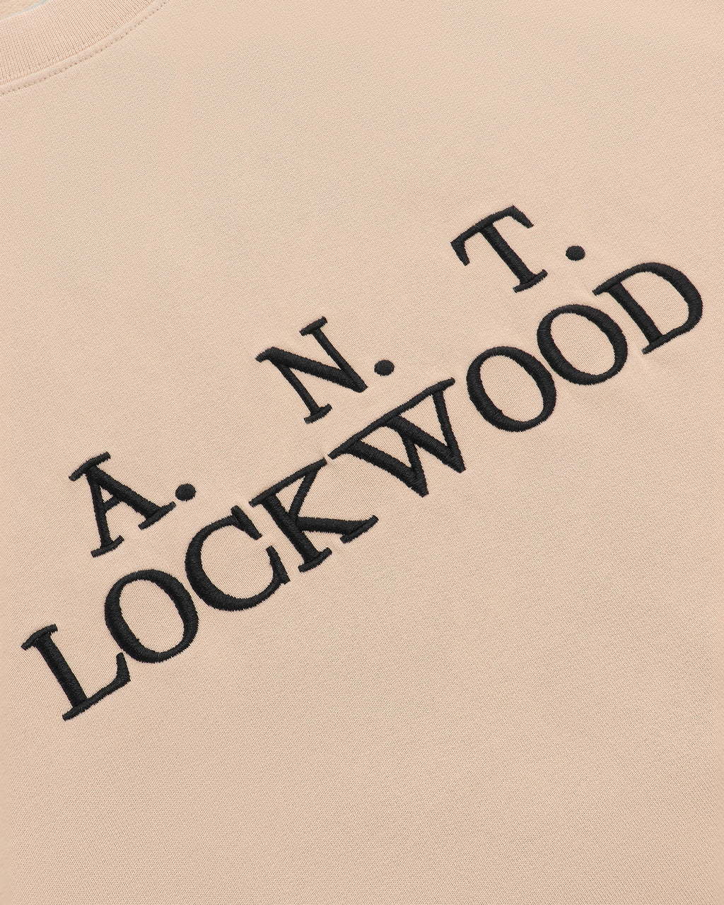Lockwood Initials Antwerp Crewneck Sweatshirt - Tan