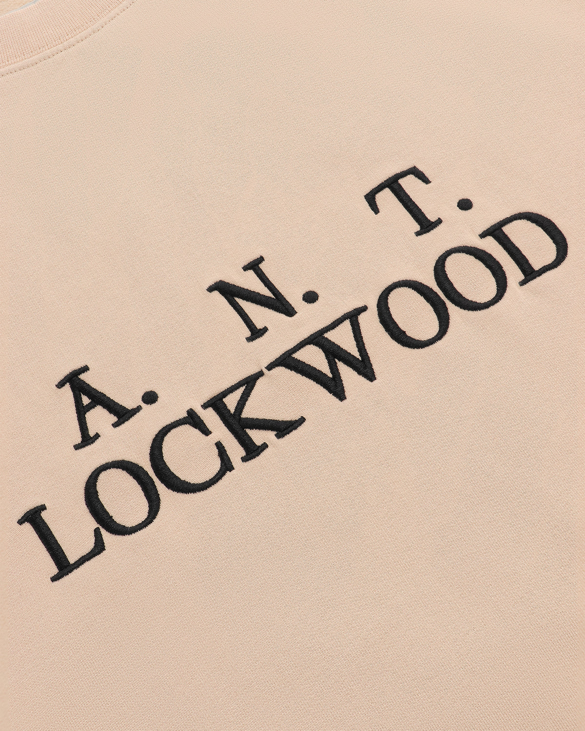 Lockwood Initials Antwerp Crewneck Sweatshirt - Tan