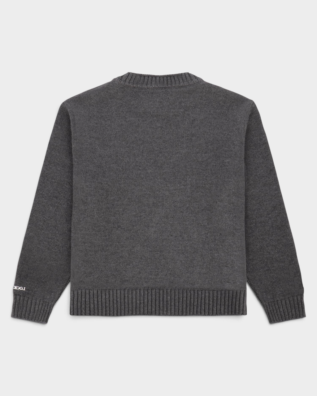 Lockwood Gothic Flower Knit Anthracite Melange/White