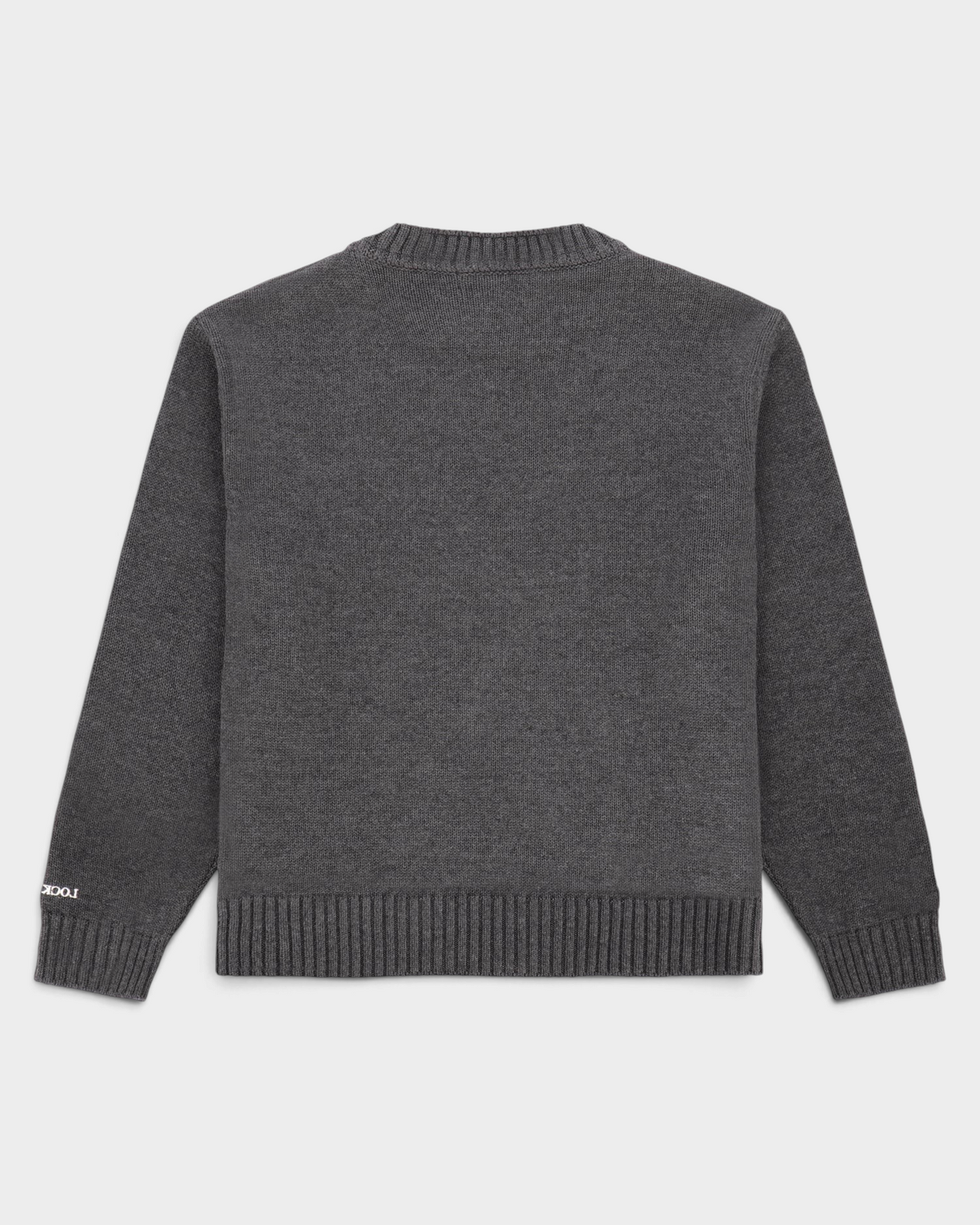 Lockwood Gothic Flower Knit Anthracite Melange/White
